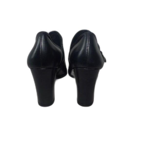 Stuart Weitzman Leather Buckle Pointed Toe Bootie - Black 8.5 - Picture 5 of 11